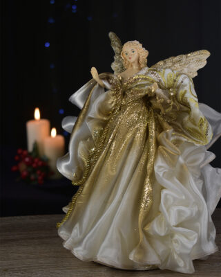 Unikatni Anđeo Zlatno Bijeli