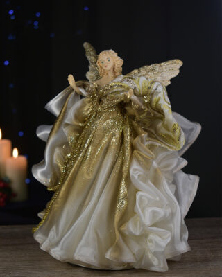 Unikatni Anđeo Zlatno Bijeli