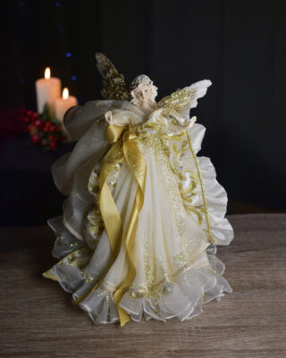 Unikatni Anđeo Zlatno Bijeli