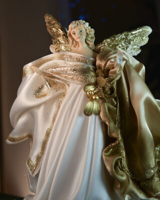 Unikatni Anđeo Zlatno Bijeli