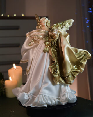 Unikatni Anđeo Zlatno Bijeli