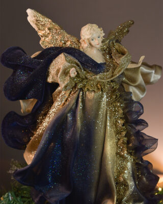 Unikatni Anđeo Tamnoplavi Zlatni